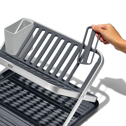 OXO Good Grips Aluminium Fold Flat Dish Rack