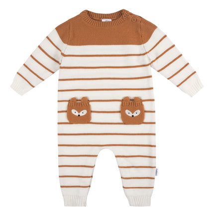 Gerber Baby-Boys Sweater Knit Romper Jumpsuit, Bro
