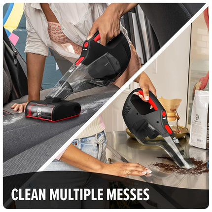 Aspirateur à main sans fil Dirt Devil 16V Deep Clean, aspiration puissante, léger, avec brosse motorisée pour animaux et batterie rechargeable, autonomie prolongée, aspirateur portable