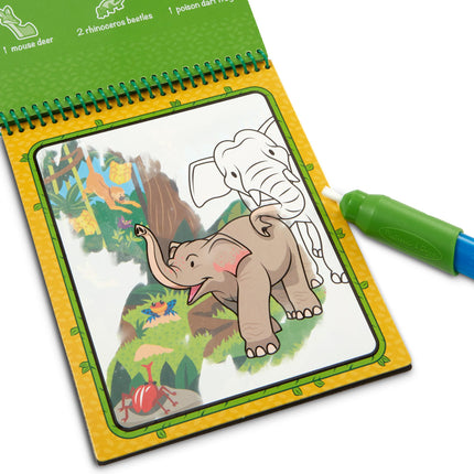 Melissa & Doug On The Go Water Wow! Reusable Color with Water Activity Pad 3-Pack, Jungle, Safari, Farm