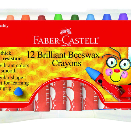 Faber-Castell Beeswax Crayons in Durable Storage C
