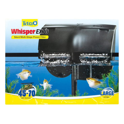 Tetra Aquarium Power Filter, Whisper EX70 for 45-70 Gallon Fish Tanks