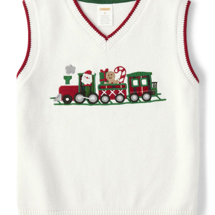 Gymboree Boys' and Toddler Sweater Vest Seasonal, 