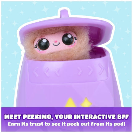 Peekimo Purple Interactive Pet and Wearable Accessory, Over 100 Reactions