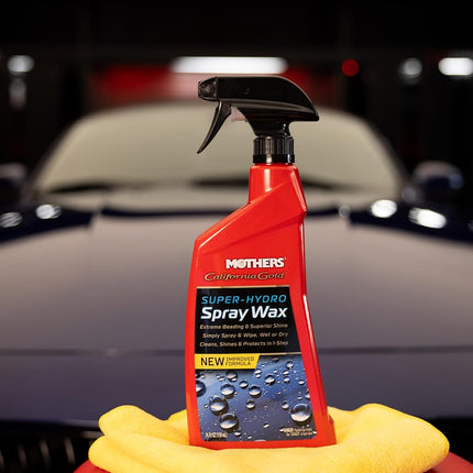 MOTHERS 05724 California Gold Spray Wax, 24 oz., RED,BLACK