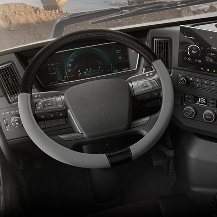 Cat® BigDrive Faux Gray/Black Leather Semi Truck S