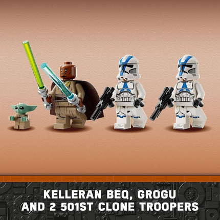 LEGO Star Wars BARC Speeder Escape Set, Buildable The Mandalorian Toy for 8+ Year Old Boys & Girls, Speeder Bike Model Kit Includes 3 Character Minifigures & a Grogu Figure, Kids' Building Toys 75378