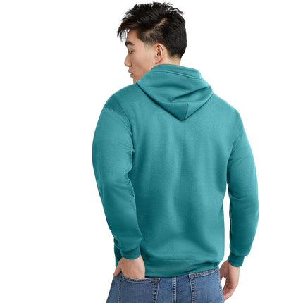 Hanes Men's EcoSmart Hoodie Midweight Fleece Pullover Hooded Sweatshirt, Spanish Moss, L