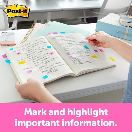 Post-it Flags Value Pack with Free Flag+ Pen, Assorted Primary Colors, 1-Inch Wide, 50/Dispenser, 4-Dispensers