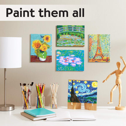 Faber-Castell Museum Series Paint by Numbers - Claude Monet Water Lilies - Number Painting for Kids and Adult Beginners