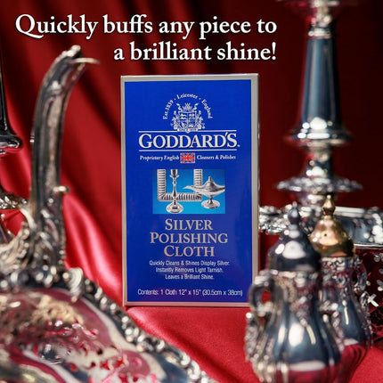 Goddard's Silver Polish Cloths Cleans And Shines Display Silver 2 Pack