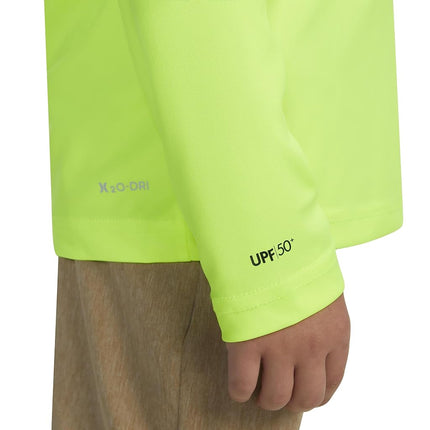 Hurley Boys Long Sleeve Rash Guard Shirt, Volt, 5