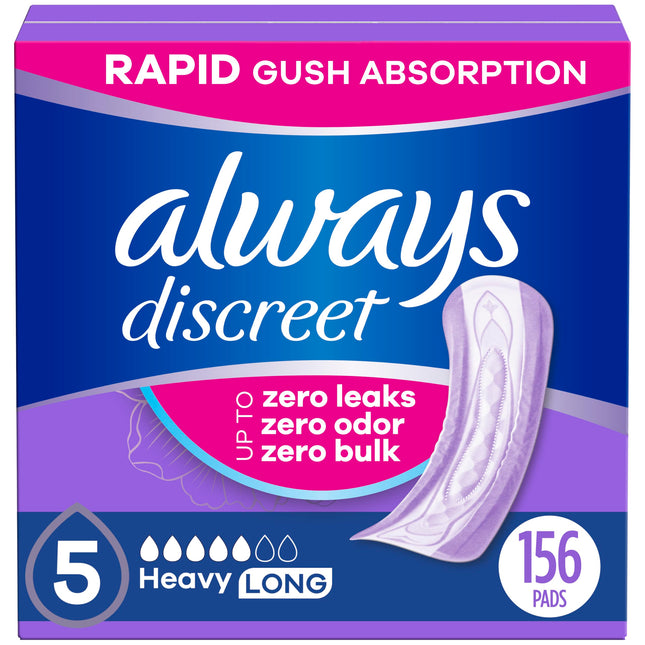Always Discreet Adult Incontinence Pads for Women,