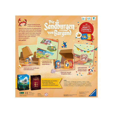 Ravensburger Sandcastles of Burgundy - Board Games for Kids Age 5 Years Up