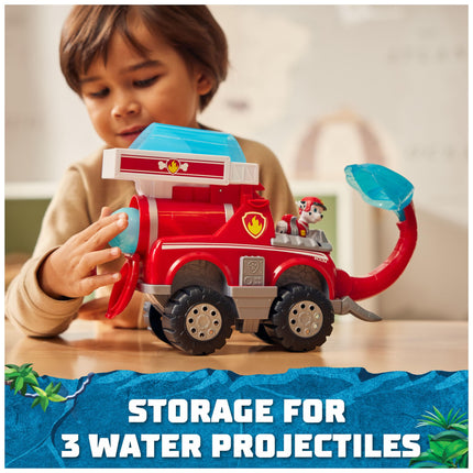 Paw Patrol Jungle Pups, Marshall Elefante Camión de Bomberos con Lanzador de Proyectiles, Camión de Juguete con Figura de Acción, Juguetes para Niños y Niñas de 3 Años en Adelante