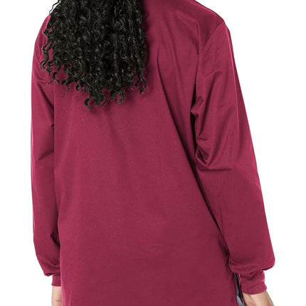 WonderWink Unisex-Adult's Snap Front Jacket, Wine, X-Small