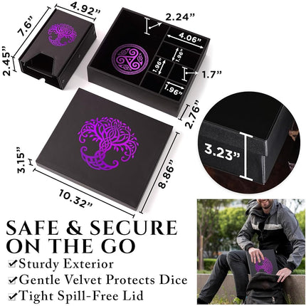 Soar Forge All-in-One Game Roamer - Dice Tray & Tower for DND and RPG