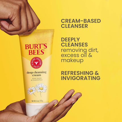 Burt's Bees Soap Bark & Chamomile Deep Cleansing Cream Soap, 6 oz