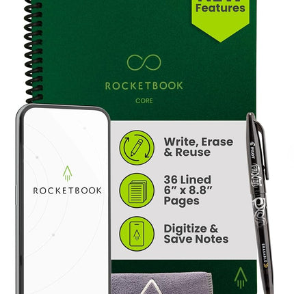 Rocketbook Core Reusable Smart Notebook, Executive