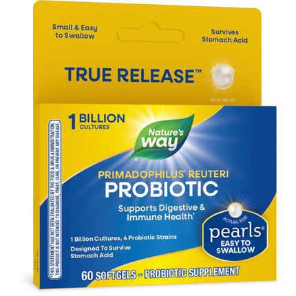 Nature's Way Primadophilus Reuteri Pearls, 60 Coun