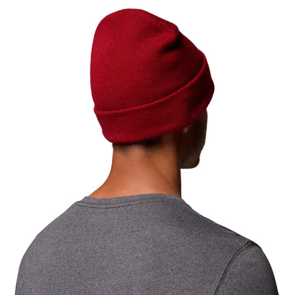 Columbia Unisex City Trek Heavyweight Beanie, Beanie, Red Dahlia, Heritage, O/S