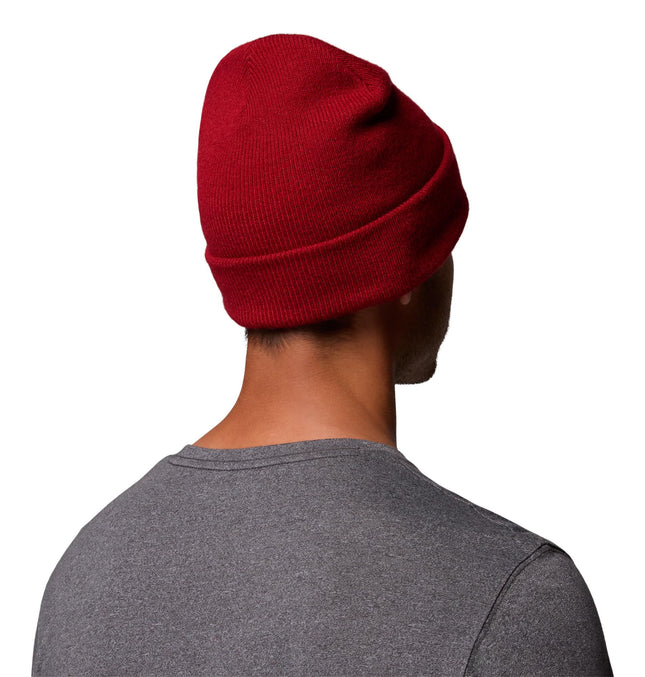 Columbia Unisex City Trek Heavyweight Beanie, Beanie, Red Dahlia, Heritage, O/S