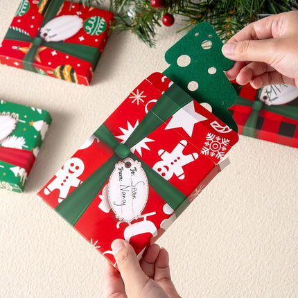 JOYIN 6PCS Gift Card Box, Gift Card Holder Unique for Holiday Birthday Presents Wrap, 4.7” x 4” x 0.8” Christmas Cash Money Card Box Holders, Xmas Party Favor Gifts Wrapping Boxes