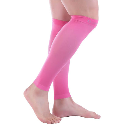 Doc Miller Calf Compression Sleeves for Men & Women, Footless Leg Compression Socks Support for Runners, 15–20mmHg Graduated, Shin Splints, Varicose Veins, Pain Relief & Swelling (1 Pair)