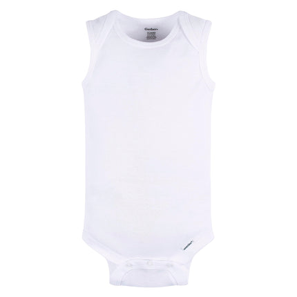 Lot de bodys sans manches Gerber pour bébé fille, blanc, 6-9 mois