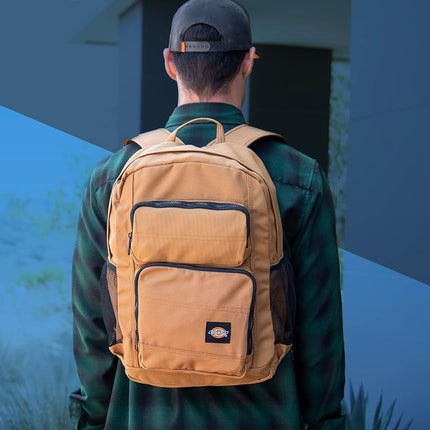 Mochila Dickies Tradesman de Gran Capacidad, Resistente al Agua, Mochila Casual para Viajes con Logotipo, Apta para Portátiles de 15,6 Pulgadas, Marrón Pato, Mochilas de Día