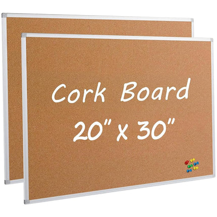 Board2by 2-Pack Cork Board Bulletin Board 20 x 30 