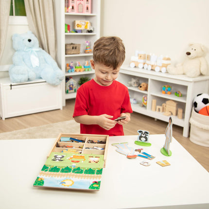 Set de Muñecas Magnéticas de Madera de Melissa & Doug para Jugar a Disfrazarse por Profesiones