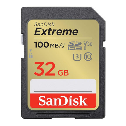 SanDisk 32GB Extreme SDHC card, up to 100 MB/s UHS