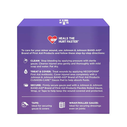 Band-Aid Brand Medium Gauze Pads, 3 Inches By 3 Inches, 25 Count