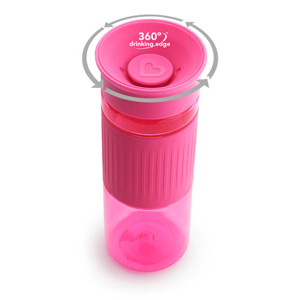 Munchkin® Miracle® 360 Tazas Antiderrame para Sorbos, 24 y 10 Onzas, Paquete de 2, Rosado – Juego para Niño Pequeño y Adulto