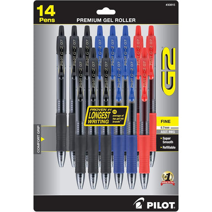 Pilot, G2 Premium Gel Roller Pens, Fine Point 0.7 