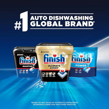 Finish - Quantum - 82ct - Dishwasher Detergent - Powerball - Ultimate Clean & Shine - Dishwashing Tablets - Dish Tabs