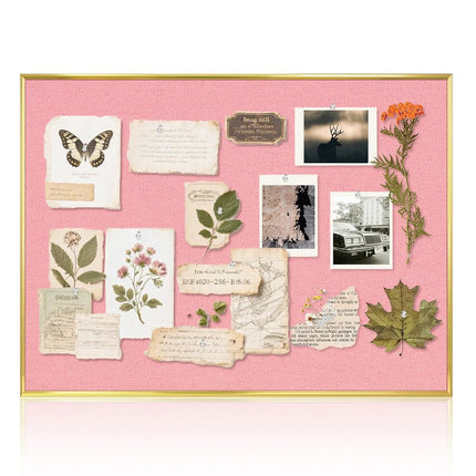 Linen Bulletin Board, 24"x18" Decorative Fabric Pi