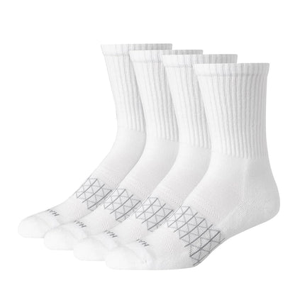 Hanes Men's Crew Socks Pack, 4-Pair Pack, Absolute