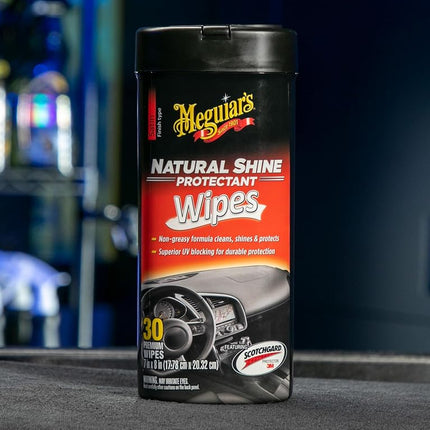 Meguiar's G4100 Natural Shine Protectant Wipe (25 Wipes)