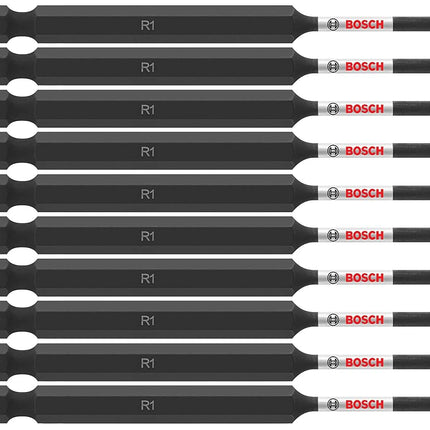 BOSCH ITSQ135B 10-Pack 3-1/2 in. Square #1 Impact Tough Screwdriving Power Bits