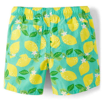 Gymboree Boys' and Toddler Pull on Shorts, Tropical Lemon, 8