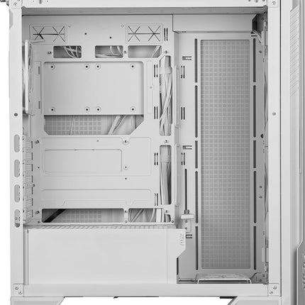 MSI MPG Velox 300R Airflow PZ White - Mid-Tower Gaming PC Case - Tempered Glass Side Panel - 2 x 160 mm Dual Layer Blades Fans - Liquid Cooling Support up to 360mm Radiator - Mesh Panel for Airflow