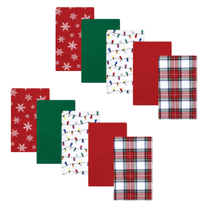 Hudson Baby Unisex Baby Cotton Flannel Burp Cloths