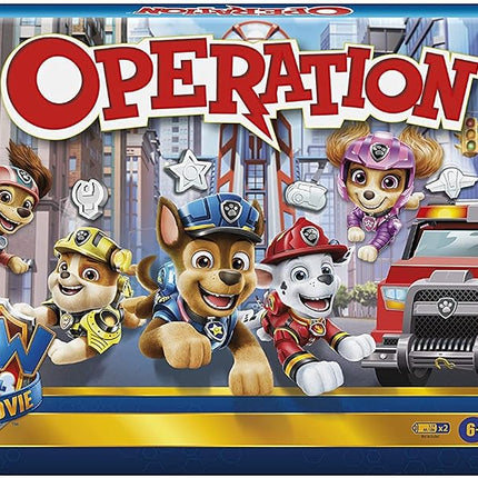 Operation Game: Paw Patrol The Movie Edition Board Game for Kids Ages 6 and Up, Nickelodeon Paw Patrol Game for 1 or More Players