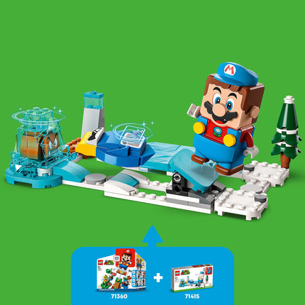 LEGO Super Mario Pack de Expansión: Traje de Mario de Hielo y Mundo Congelado 71415, Juego Construible Coleccionable con Disfraz de Figura más Figuras de Enemigos Cooligan y Goomba