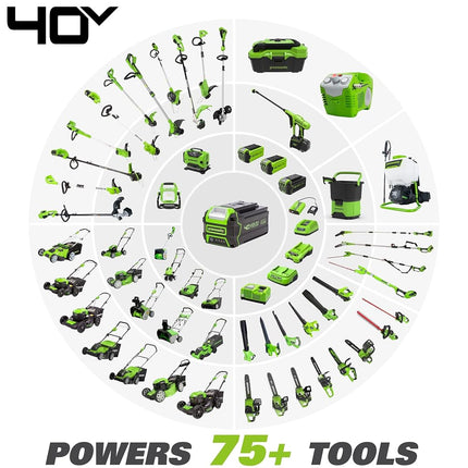 Greenworks 8.5' 40V Cordless Pole Saw with Hedge Trimmer Attachment, Battery Not Included PSPH40B00