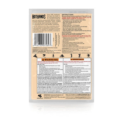 HotHands Body & Hand Super Warmers - Long Lasting Natural Odorless Air Activated Warmers - Up to 18 Hours of Heat - 10 Individual Warmers