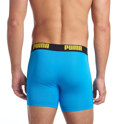 PUMA Men's 3 Pack Performance boxer briefs, Bright Blue, L UK