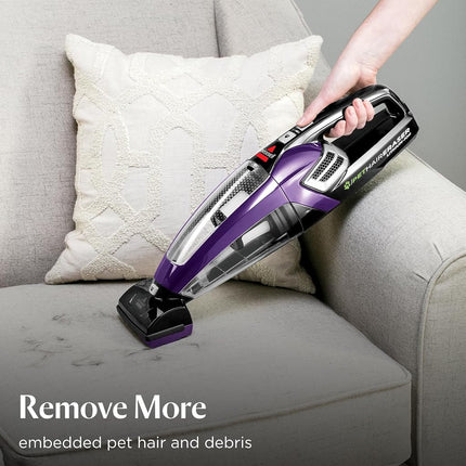 Bissell Pet Hair Eraser Lithium Ion Hand Handheld Cordless Vacuum, Purple